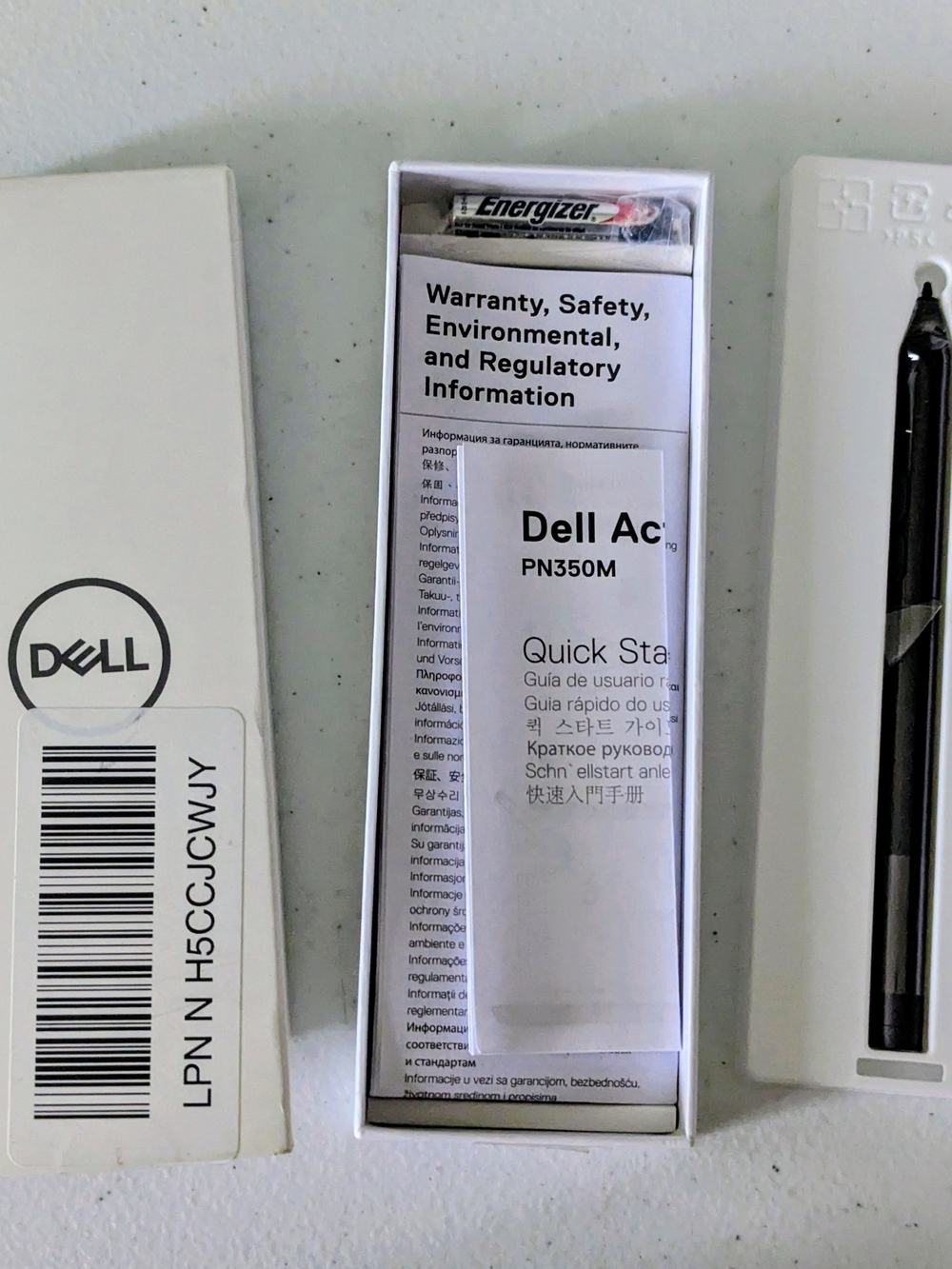 Dell PN350M Documentation and Accessories Pack in White and Black